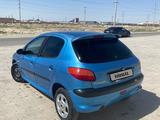 Peugeot 206 2002 года за 1 200 000 тг. в Жанаозен – фото 4