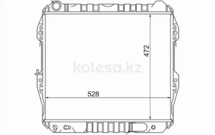 Радиатор охлаждения двигателя за 53 800 тг. в Караганда
