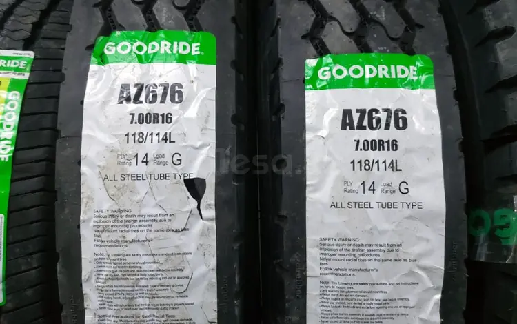 7.00R16 14PR AZ676 GOODRIDE TT/Универсальная/всесезонные за 53 400 тг. в Тараз