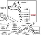 Шаровая опора верхняя Mitsubishi Delica (555) 241623 за 13 700 тг. в Алматы – фото 2