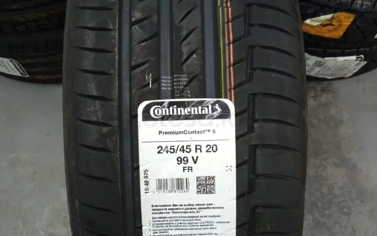 Шины Continental 245/45/r20 PRC6 за 115 000 тг. в Алматы