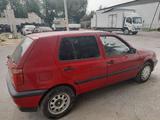 Volkswagen Golf 1992 года за 1 500 000 тг. в Тараз – фото 3