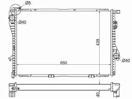 Радиатор Двигателя за 29 700 тг. в Павлодар