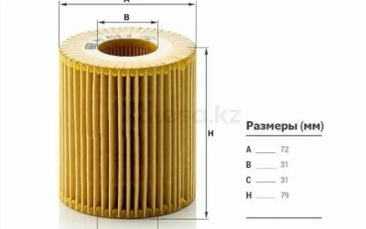 Фильтр масляный (картридж) BMW 1 E81/E82/E87/E88/3 E46/E90/E91/E92/E93/5 E6 за 3 800 тг. в Павлодар