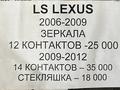 LS LEXUS 2006-2009 ЗЕРКАЛА за 25 000 тг. в Алматы