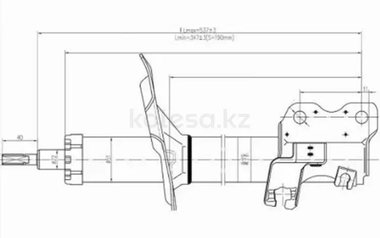 Стойка передняя LH за 29 700 тг. в Астана