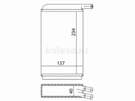 Радиатор печки, радиатор отопителя салона за 915 тг. в Караганда