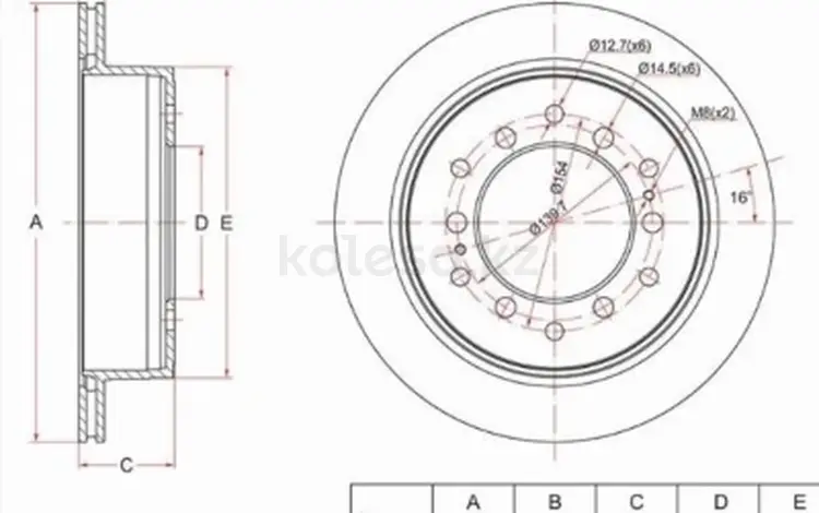 Диск тормозной заднийүшін12 200 тг. в Павлодар