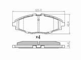 Колодки тормозные передние Новые за 5 100 тг. в Алматы