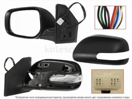 Зеркало TOYOTA AVENSIS 06- LH складное, обогрев, поворот, 9конт за 54 200 тг. в Павлодар