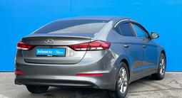 Hyundai Elantra 2017 года за 6 710 000 тг. в Алматы – фото 3