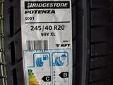 Летние шины разно размерные Bridgestone Potenza s001 Run Flat за 850 000 тг. в Алматы – фото 2