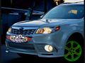 Губа Custom на передний бампер Subaru Forester SH за 55 000 тг. в Алматы – фото 2
