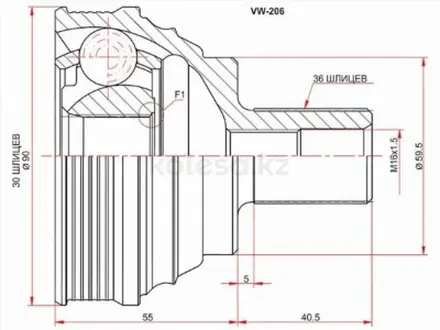 Шрус , граната наружняя за 12 750 тг. в Павлодар