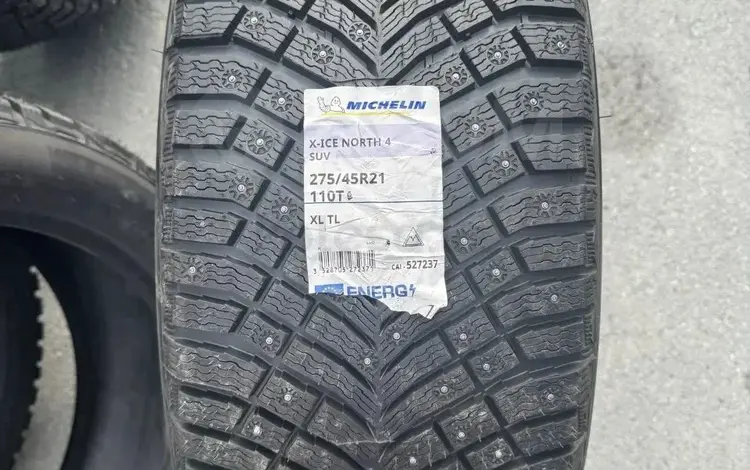 Новые зимние шины Michelin X Ice North 4 275/45/21 шипы за 1 500 000 тг. в Алматы