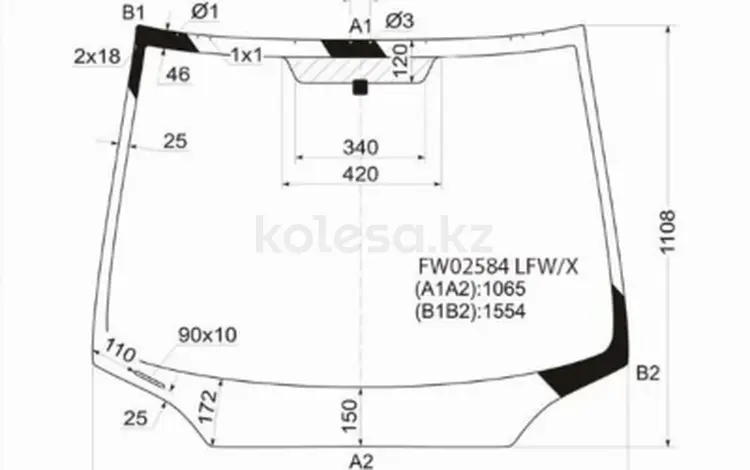Стекло лобовое за 34 400 тг. в Павлодар