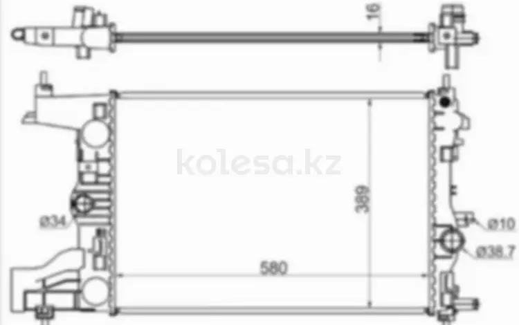 Радиатор двигателя за 27 350 тг. в Алматы