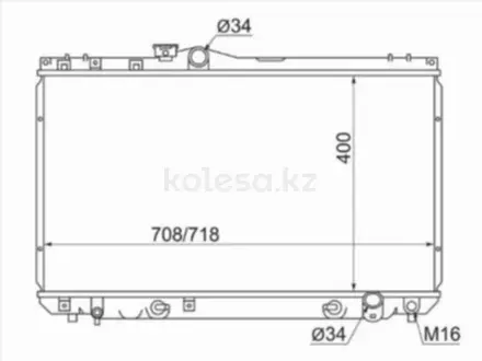 Радиатор охлаждения двигателя за 5 765 тг. в Караганда