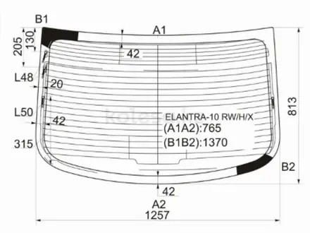 Стекло заднее с обогревом за 24 300 тг. в Алматы