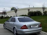 Mercedes-Benz S 600 2002 годаүшін5 000 000 тг. в Жанаозен – фото 4