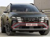 Накладка переднего бампера молдинг Hyundai Tucson NX4 рестайлинг за 65 000 тг. в Костанай