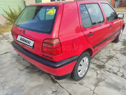 Volkswagen Golf 1992 года за 1 750 000 тг. в Тараз – фото 4