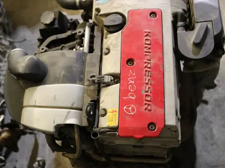 Двигатель M111 (111) плита компрессор 2.3L Mercedes Benz E230 за 400 000 тг. в Шымкент – фото 2
