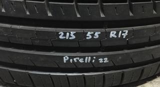 Резина летняя 215/55 r17 Pirelli одиночка, из Японии за 22 000 тг. в Алматы