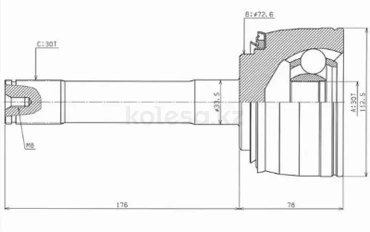 Граната, Шрус передний наружнийүшін36 400 тг. в Караганда