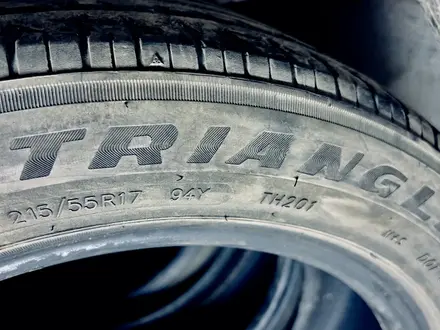 Поштучно шины Triangle 215/55/17 за 19 990 тг. в Астана – фото 2