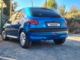 Peugeot 206 2005 года за 1 500 000 тг. в Талдыкорган – фото 4