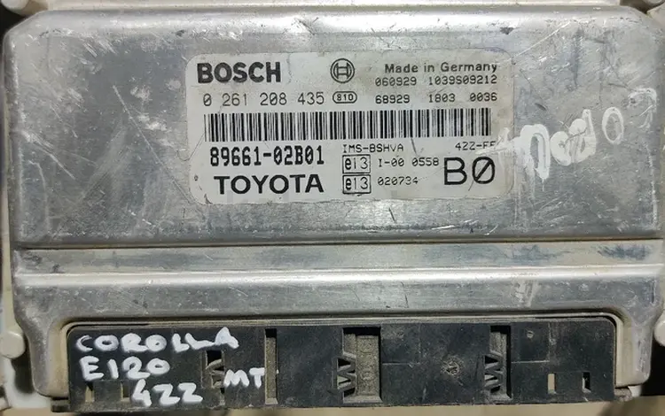 Компьютер блок управления двигателем ЭБУ Тойота Королла е120 4зз 4zz за 25 000 тг. в Алматы