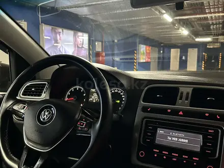 Volkswagen Polo 2016 года за 5 950 000 тг. в Шымкент – фото 13
