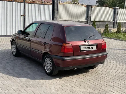 Volkswagen Golf 1993 года за 1 300 000 тг. в Есик – фото 5