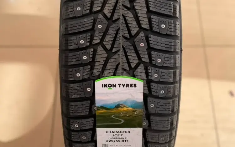225/55 R17 Ikon Tyres (Nokian) Character Ice 7 шипованные за 51 000 тг. в Астана