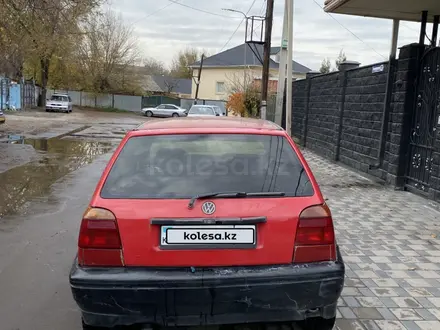 Volkswagen Golf 1993 года за 550 000 тг. в Алматы – фото 6