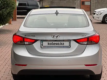 Hyundai Elantra 2015 года за 8 100 000 тг. в Алматы – фото 17