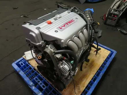 Мотор K24 (2.4л) Honda CR-V Odyssey Element двигатель за 239 900 тг. в Алматы – фото 2