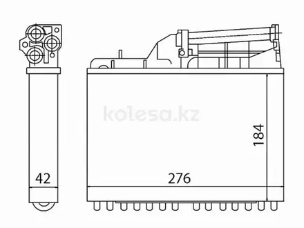 Радиатор отопителя салона BMW 5 E 34 88 — W/O A/C (трубчатый) за 7 850 тг. в Шымкент
