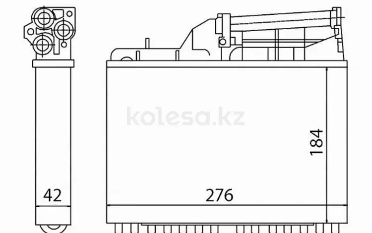 Радиатор отопителя салона BMW 5 E 34 88 — W/O A/C (трубчатый) за 7 850 тг. в Шымкент