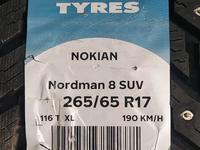 265/65R17 Nokian Nord 8 за 132 400 тг. в Шымкент