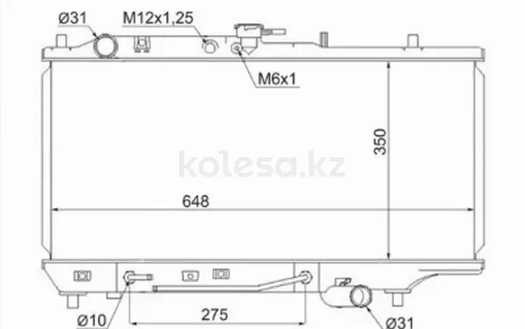 Радиатор двигателя за 17 950 тг. в Шымкент