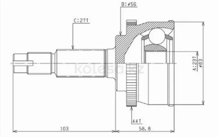 Шрус наружный, граната наружная за 30 750 тг. в Караганда