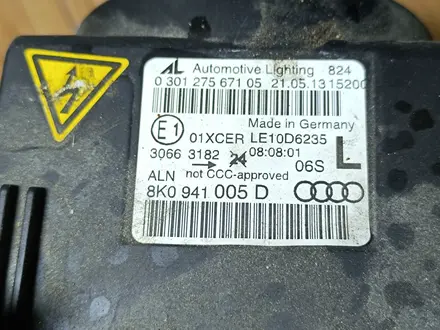 Фары 2шт Xenon Audi A4 B8 Рестайлинг 11-15г Оригинал Б/У Ауди А4 Б8 A4B8 за 180 000 тг. в Караганда – фото 10