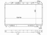 Радиатор двигателя за 29 300 тг. в Алматы