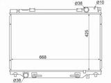 Радиатор Двигателя за 22 900 тг. в Павлодар