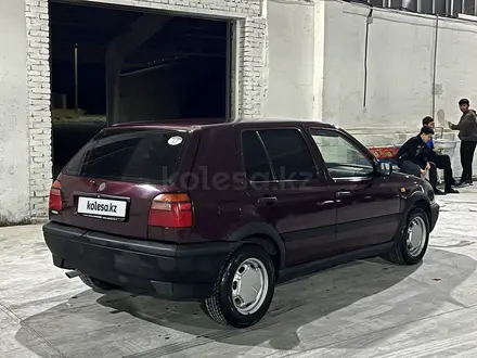 Volkswagen Golf 1993 года за 1 500 000 тг. в Тараз – фото 5