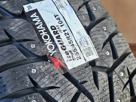 Комплект новых шипованных шин Yokohama IG55 за 220 000 тг. в Астана – фото 2
