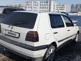 Volkswagen Golf 1993 года за 1 000 000 тг. в Астана – фото 2
