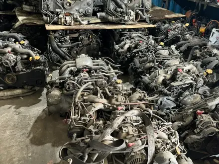 Привозной двигатель субару EJ25 EJ20 EZ30 за 28 008 тг. в Усть-Каменогорск – фото 2